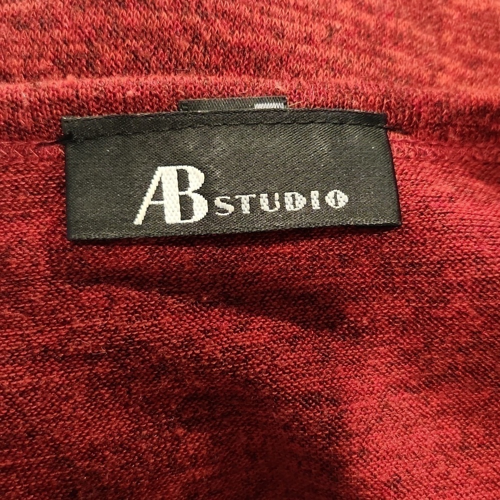 AB Studio Ruby Red Keyhole Front Top - Picture 6 of 7